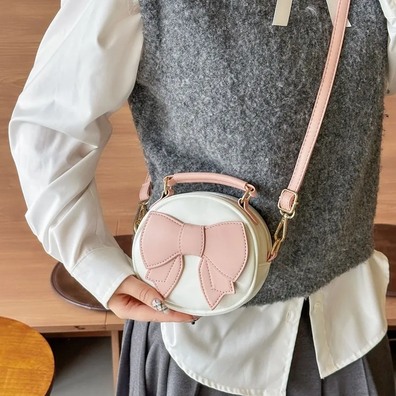 Duoluplo Doron Paul PU Cute Small Round Bag Handbag Regular Women's Multicolor-1