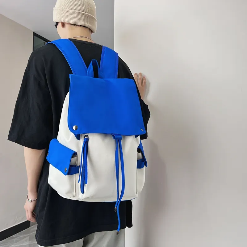 SWIMADE Nylon Computer Backpack Regular Unisex Red/Green/Blue/Black-15