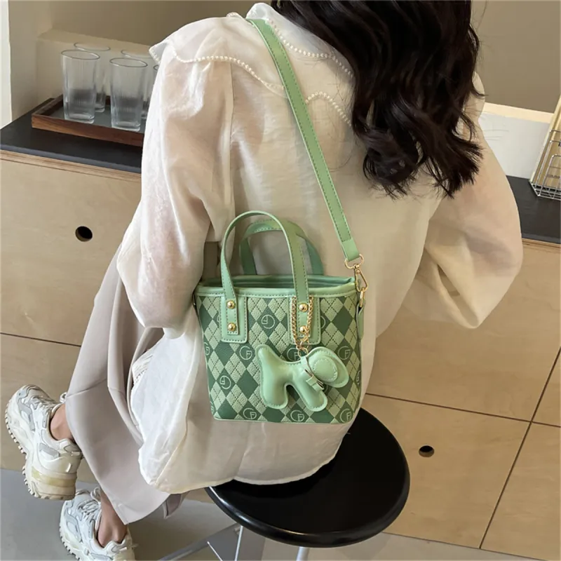 Duoluplo Doron Paul PU Crossbody One Shoulder Handbag Women's Multicolor-22