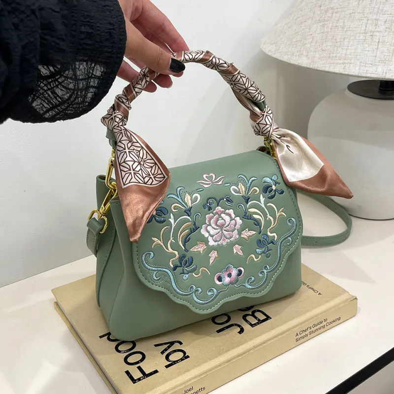 Duoluplo Doron Paul PU Handbag Women's Sea Blue/Beige Pink/Tea Green/Black/Khaki-13