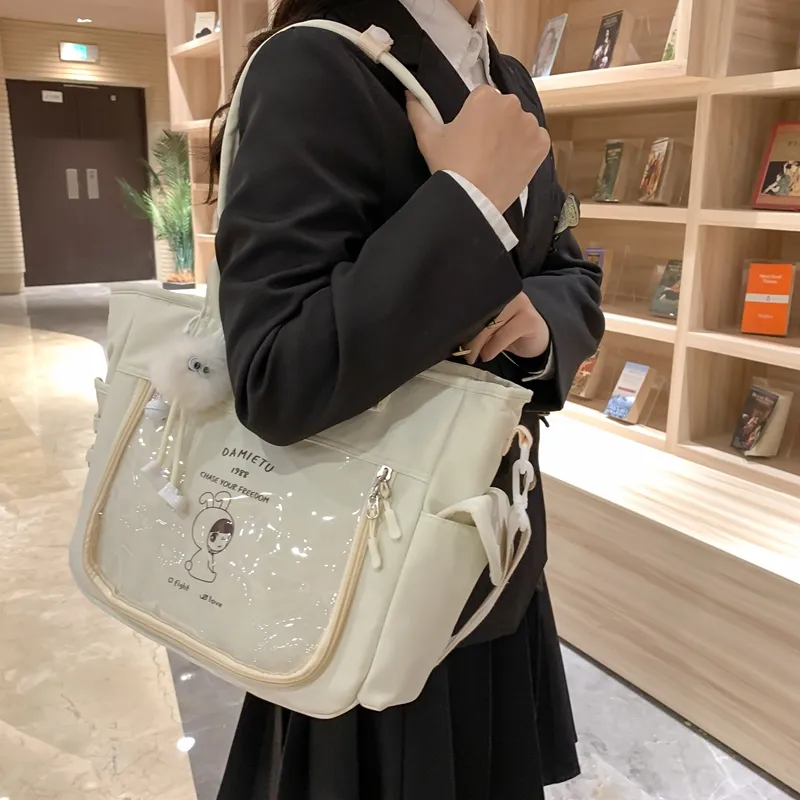 SWIMADE PVC Tote Bag, Shopping Bag, Shoulder Bag Women's Multicolor-13