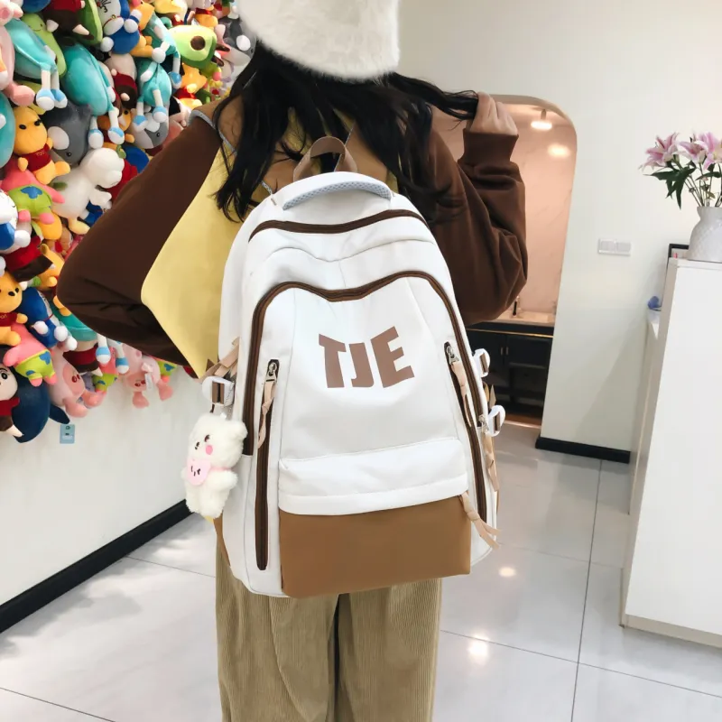 SWIMADE Nylon Backpack Unisex Black/Red/Khaki/Green/Blue-4