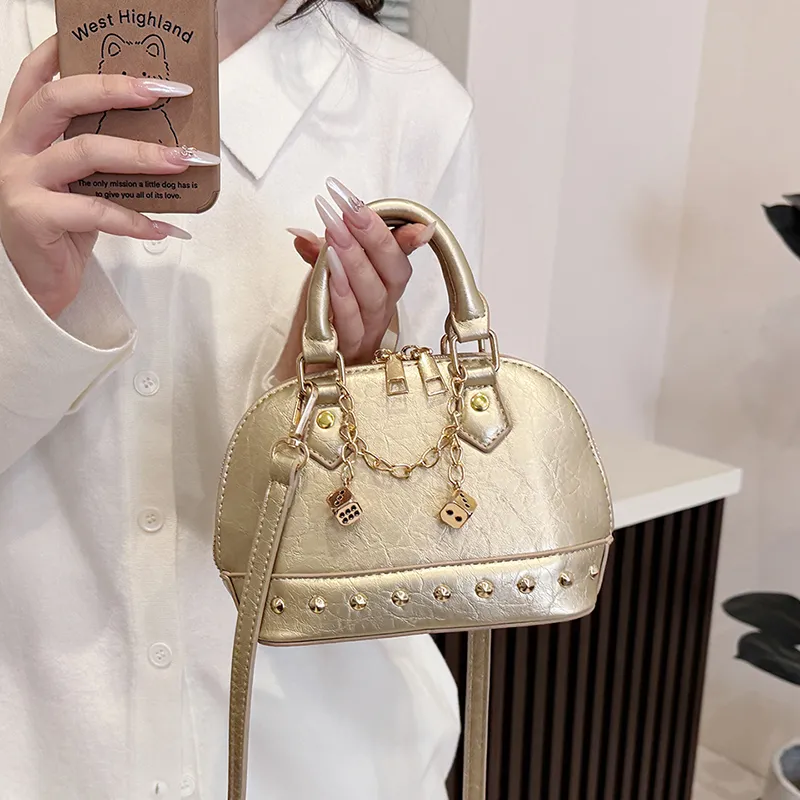 SWIMADE PU Handbag Women's Silver/Black/Red/Gold-6