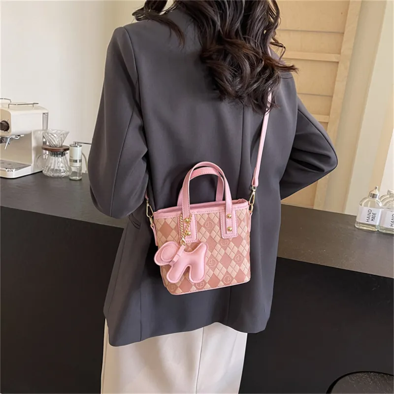Duoluplo Doron Paul PU Crossbody One Shoulder Handbag Women's Multicolor-4