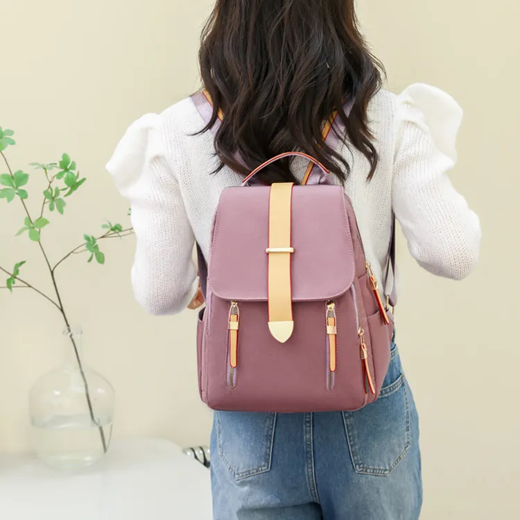 Duoluplo Doron Paul Oxford Backpack Regular Unisex Black, Pink, Navy Blue, Peacock Blue-6