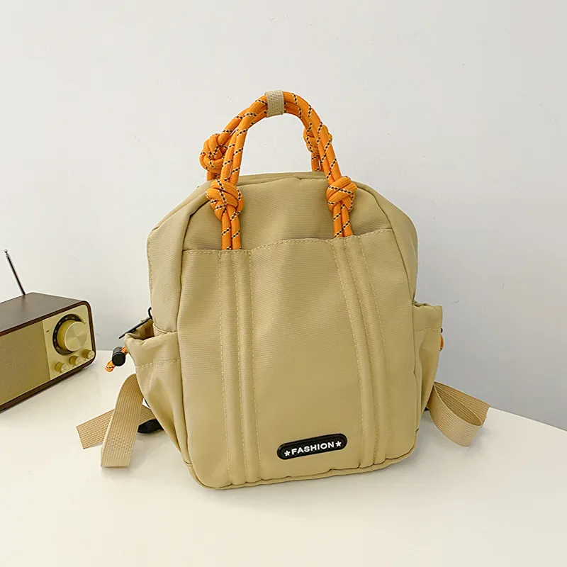 SWIMADE Nylon Backpack Regular Unisex Khaki/Black-3