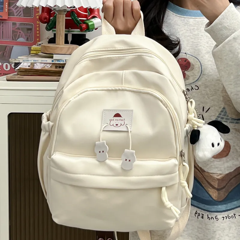 SWIMADE Nylon Backpack Regular Women's White/Black/Yellow/Blue-13