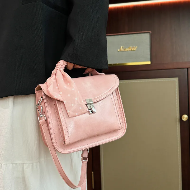 SWIMADE PU Shoulder Bag, Crossbody Bag, Handbag Regular Women's Black/Ecru/Light Blue/Pink-2