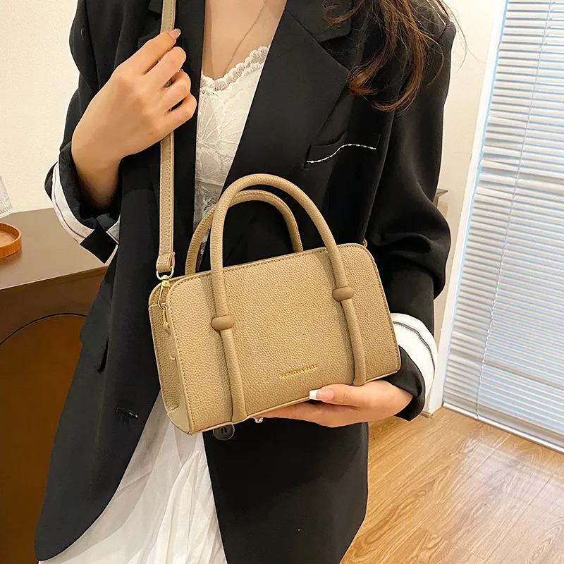 SWIMADE PU One Shoulder Handbags Women's White/Black/Khaki/Coffee/Pink/Brown-12
