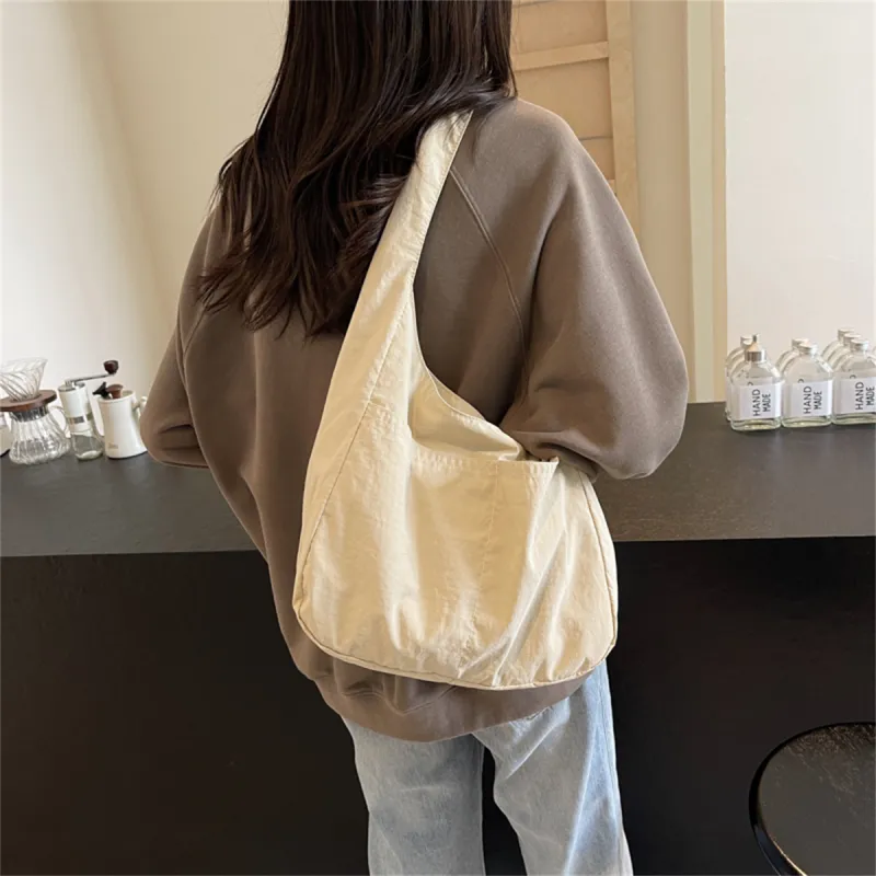 Duoluplo Doron Paul Nylon Fabric Shoulder Bag Regular Women's Black/Ecru/Yellow/Green/Pink/Blue/Light Green-10