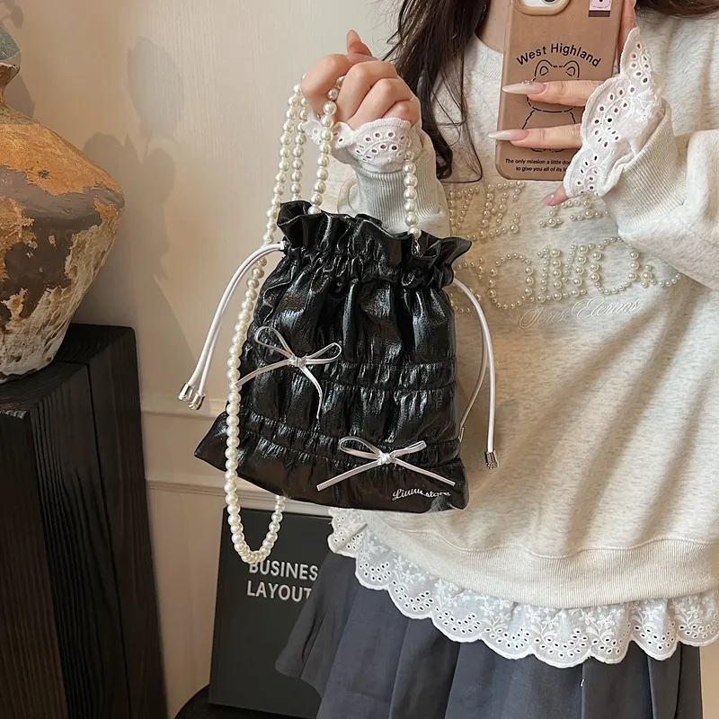 SWIMADE PU Shoulder Bag, Crossbody Bag Regular Women's Silver/Black/Gold-1