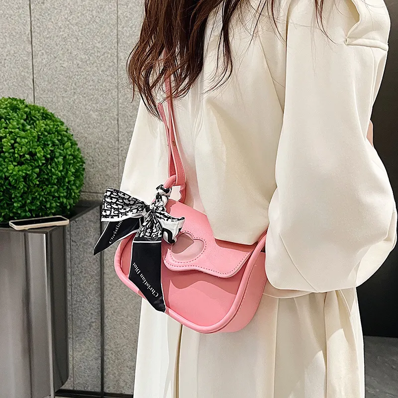 SWIMADE PU Crossbody Bag, Shoulder Bag Women's Black/Ecru/Pink-17
