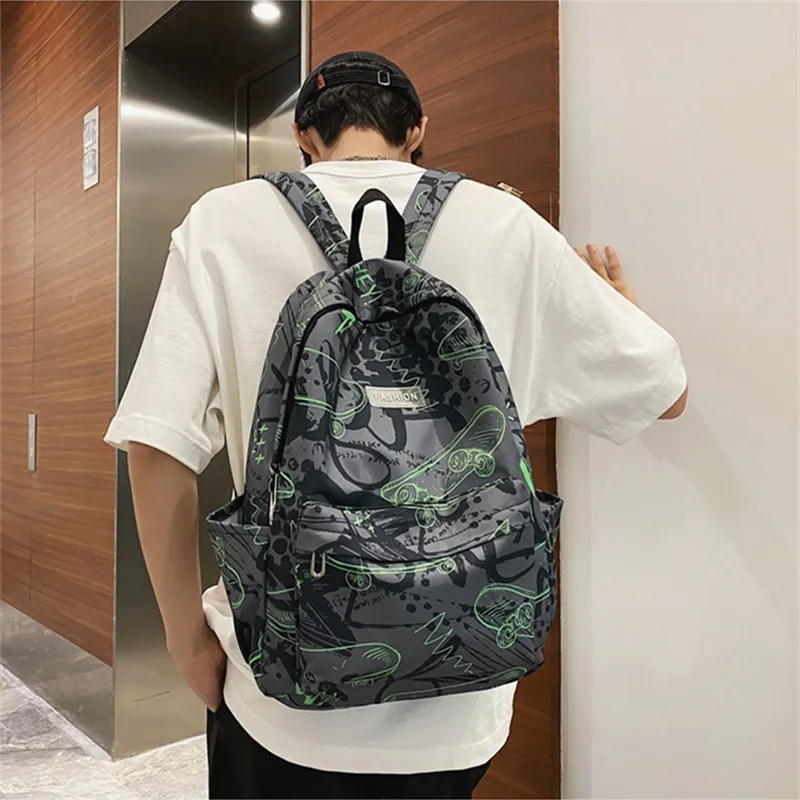 Duoluplo Doron Paul Nylon Backpack Unisex Multicolor-14