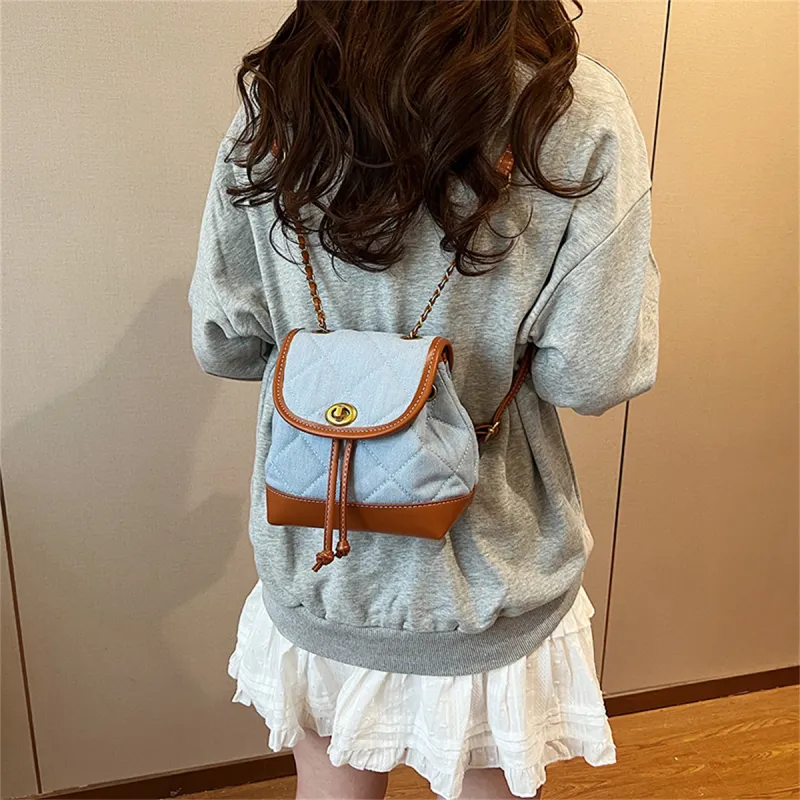 Duoluplo Doron Paul Denim Backpack Regular Women's Multicolor-7