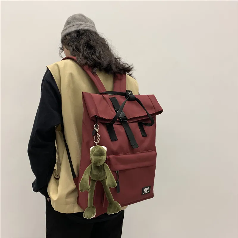 SWIMADE Oxford Backpack Regular Unisex Green/Red/Black/Gray-1