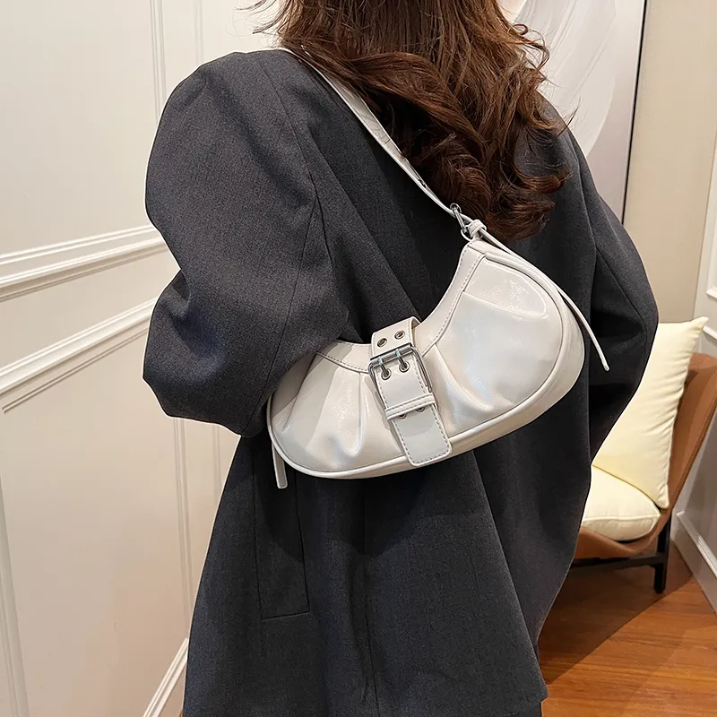 SWIMADE PU Shoulder Bag, Crossbody Bag Women's Red/Black/Silver/Ecru-18