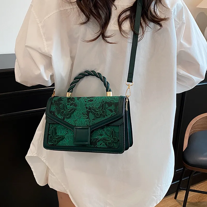 SWIMADE PU Handbag Women's White/Black/Pink/Red/Green-23