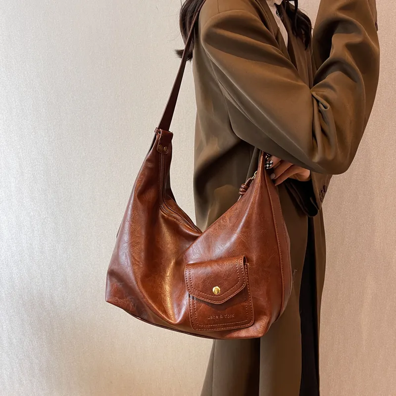SWIMADE PU Tote Bag, Shopping Bag, Crossbody Bag, Shoulder Bag Women's Black/Coffee/Green/Brown-7