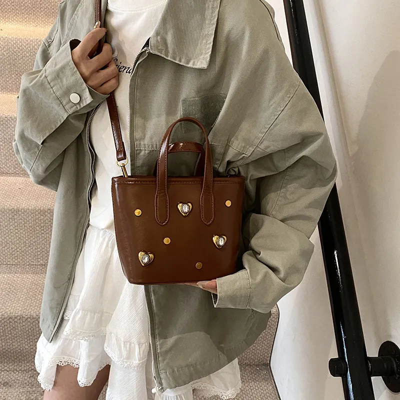 SWIMADE PU Crossbody One Shoulder Handbag Women's White/Silver/Black/Red/Coffee/Brown-35