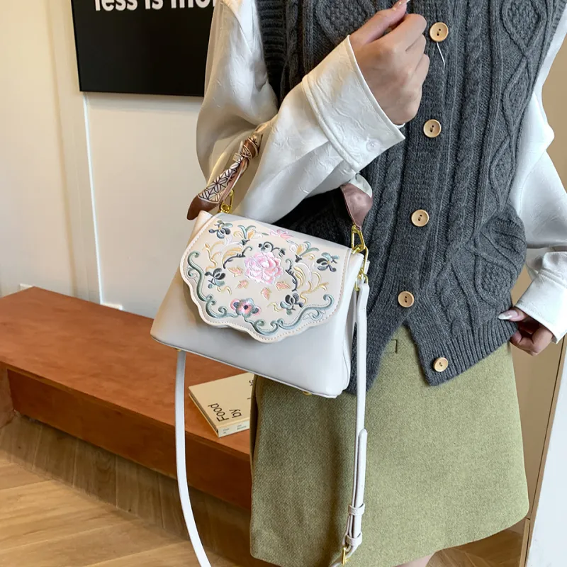 Duoluplo Doron Paul PU Handbag Women's Sea Blue/Beige Pink/Tea Green/Black/Khaki-7