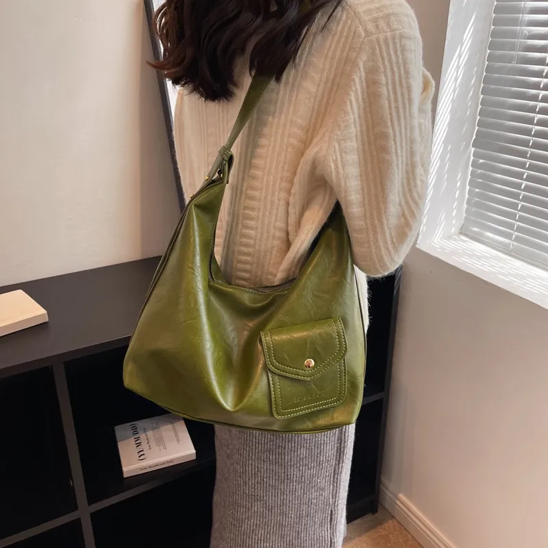 SWIMADE PU Tote Bag, Shopping Bag, Crossbody Bag, Shoulder Bag Women's Black/Coffee/Green/Brown-13