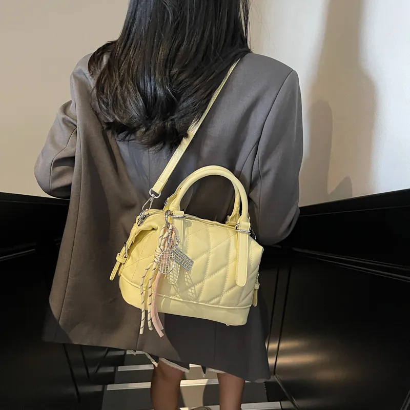 SWIMADE PU Handbag Women's Ecru/Black/Yellow/Sky Blue/Pink-13