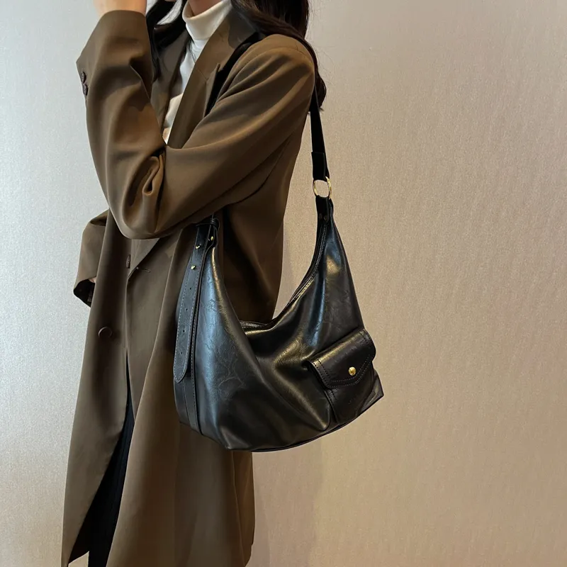 SWIMADE PU Tote Bag, Shopping Bag, Crossbody Bag, Shoulder Bag Women's Black/Coffee/Green/Brown-3