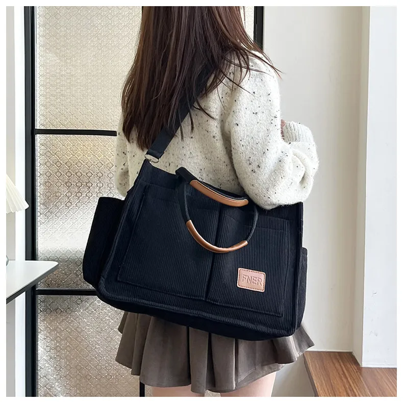 SWIMADE Corduroy Handbag Women's Multicolor-10
