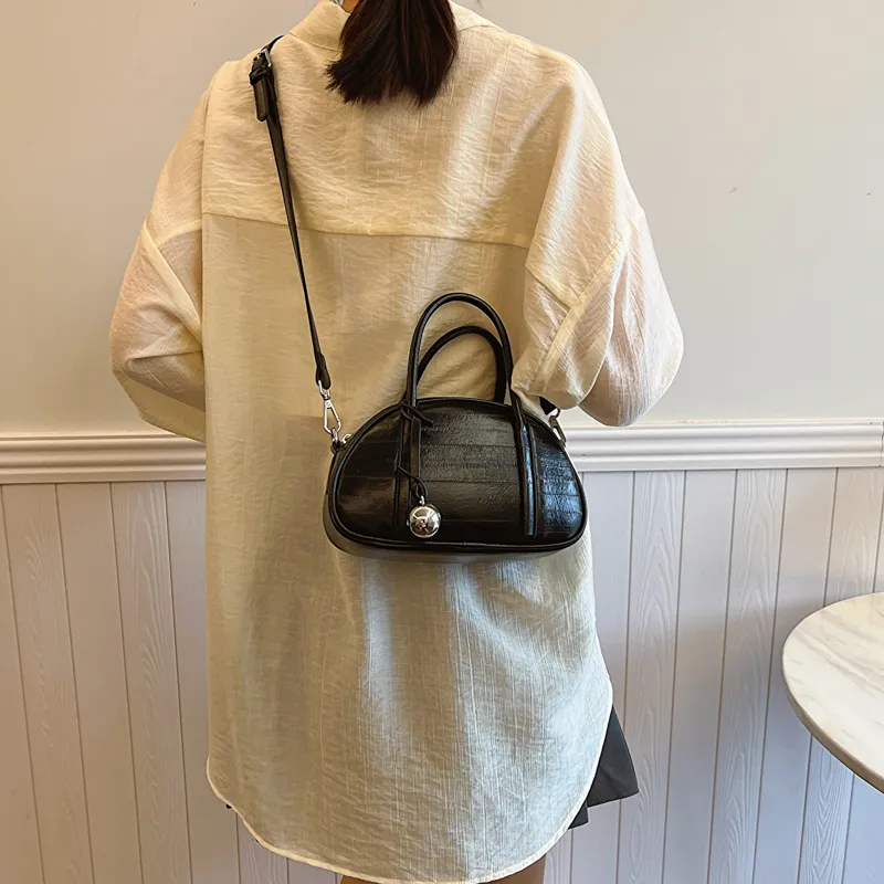 SWIMADE PU Crossbody Handbag Women's White/Silver/Black-8