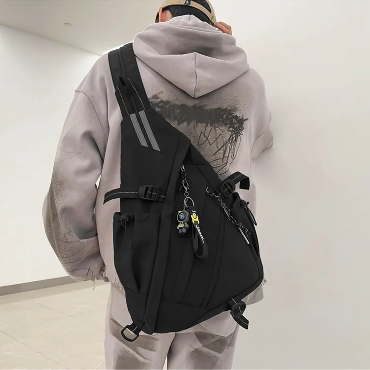 Duoluplo Doron Paul Nylon Backpack Regular Unisex Black, Red, Khaki, White-1