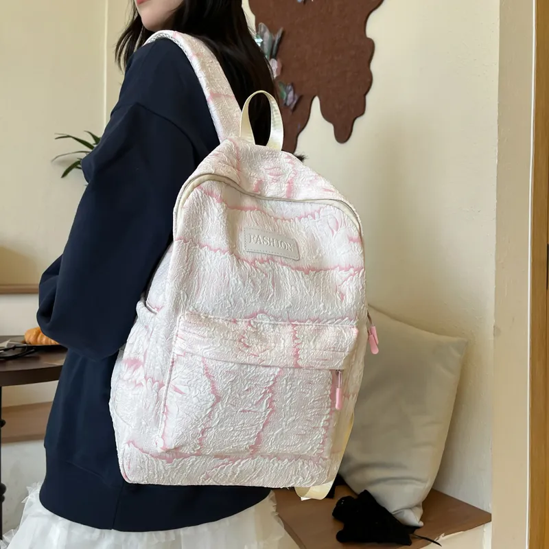 SWIMADE Nylon Backpack Regular Women's Green/Blue/Black/Pink/Yellow-3