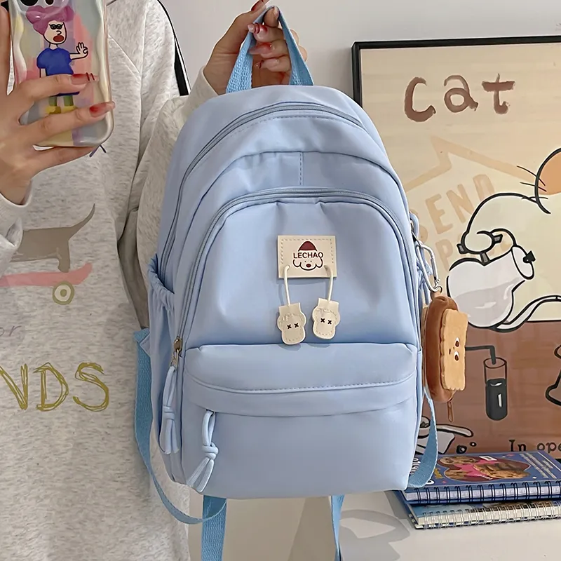 SWIMADE Nylon Backpack Regular Unisex Solid Color-35