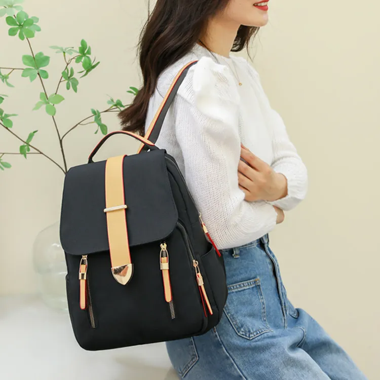 Duoluplo Doron Paul Oxford Backpack Regular Unisex Black, Pink, Navy Blue, Peacock Blue-12