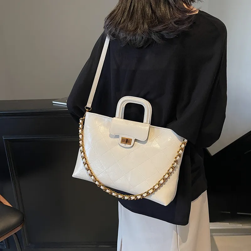 SWIMADE PU Handbag Women's White/Black/Coffee/Brown-4