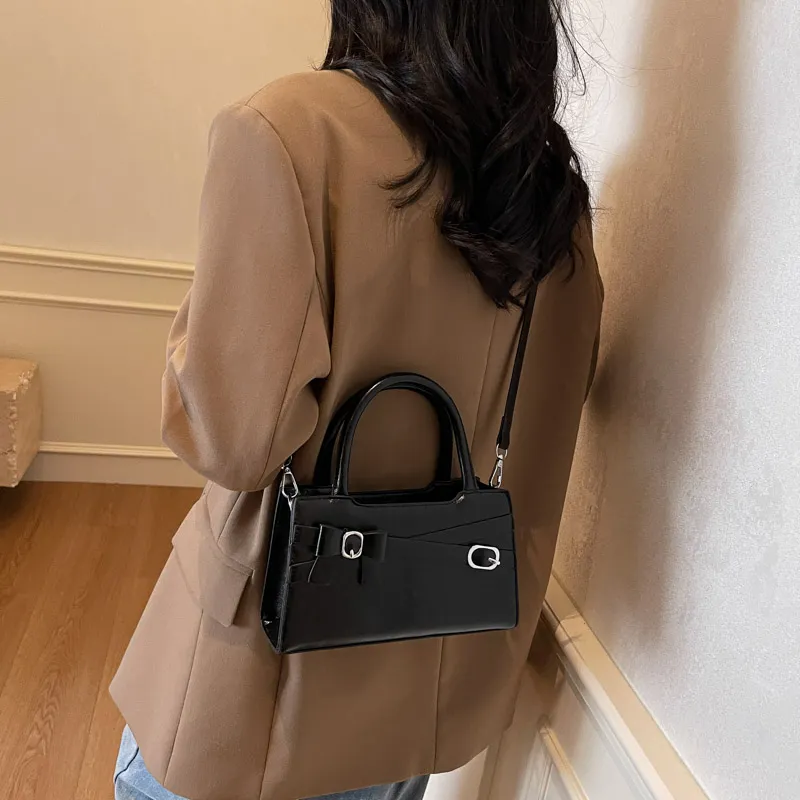 SWIMADE PU Handbag Women's White/Black/Blue/Pink-25