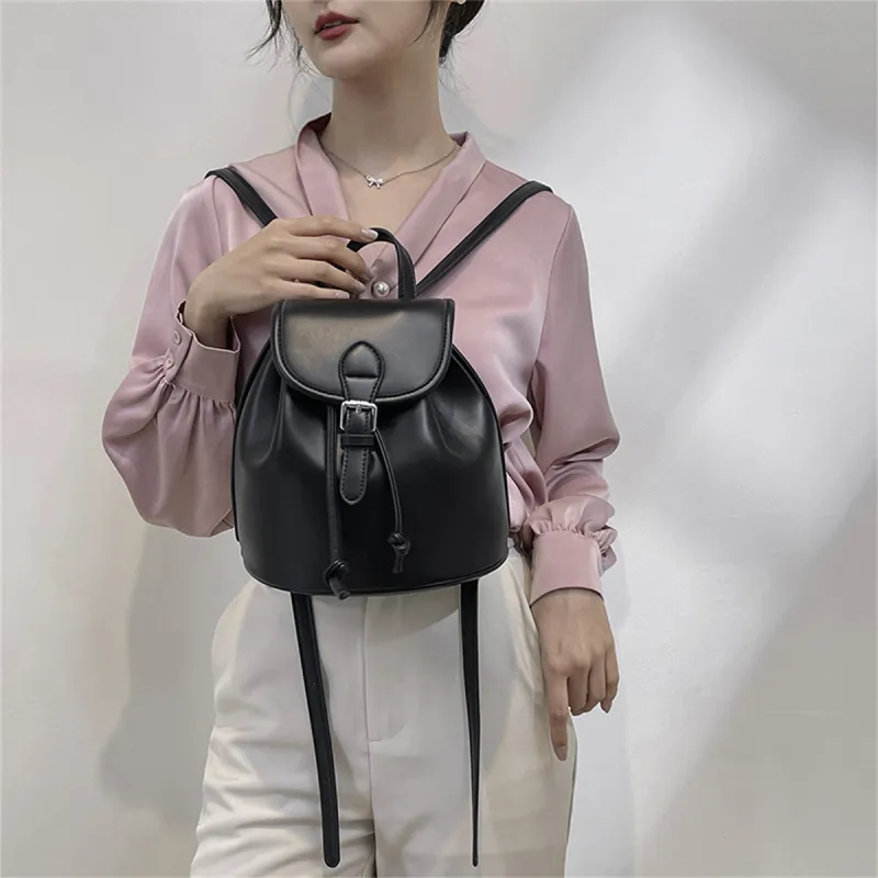 Duoluplo Doron Paul PU Backpack Women's Pink/Black/Green/White/Khaki-5