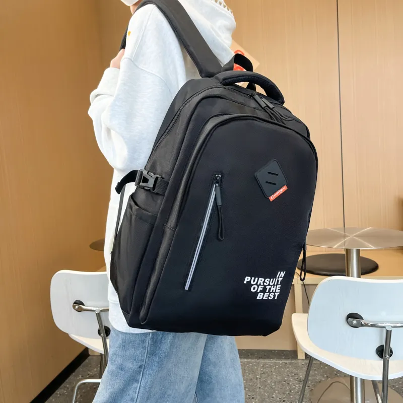 Duoluplo Doron Paul Nylon Backpack Men's White/Dark Gray/Black-18
