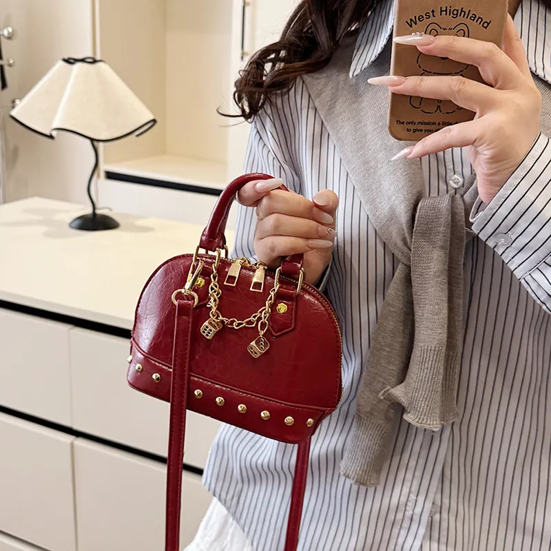 SWIMADE PU Handbag Women's Silver/Black/Red/Gold-27