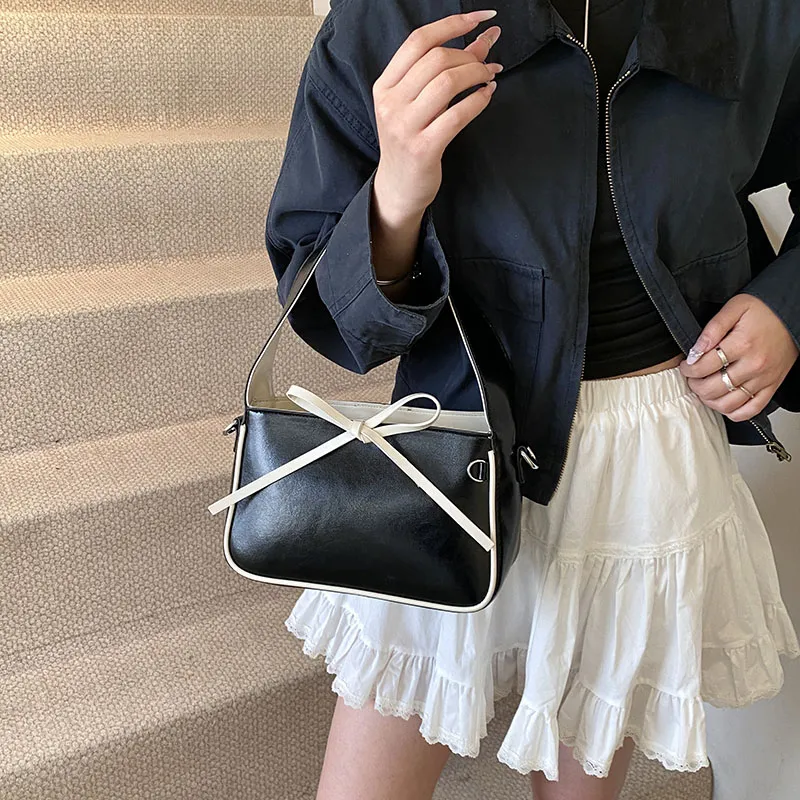 SWIMADE PU Handbag Women's White/Black/Red/Blue-12
