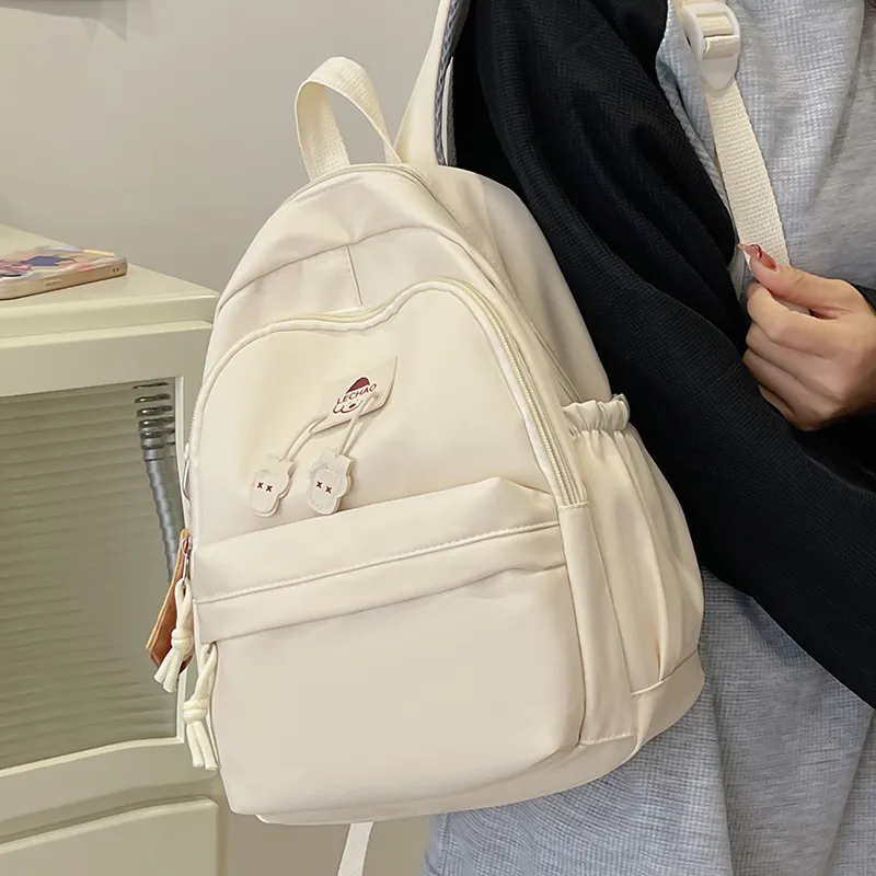 SWIMADE Nylon Backpack Regular Unisex Solid Color-25
