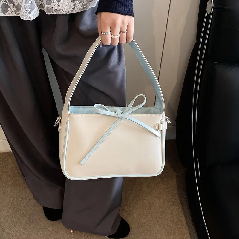 SWIMADE PU Handbag Women's White/Black/Red/Blue-2