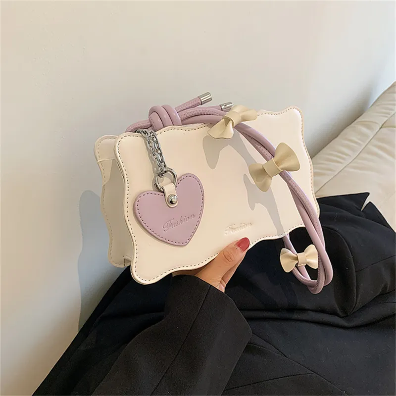 Duoluplo Doron Paul PU Shoulder Bag Women's Black/Purple/Brown/Green-4