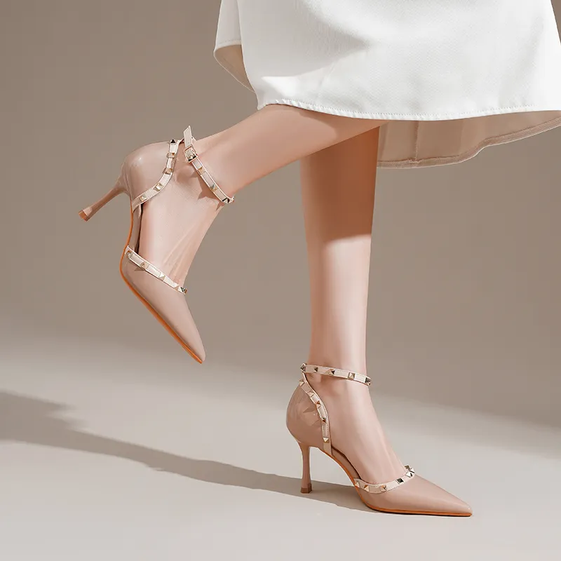 ZHR Slim Heel High Heels 8cm Women's-11
