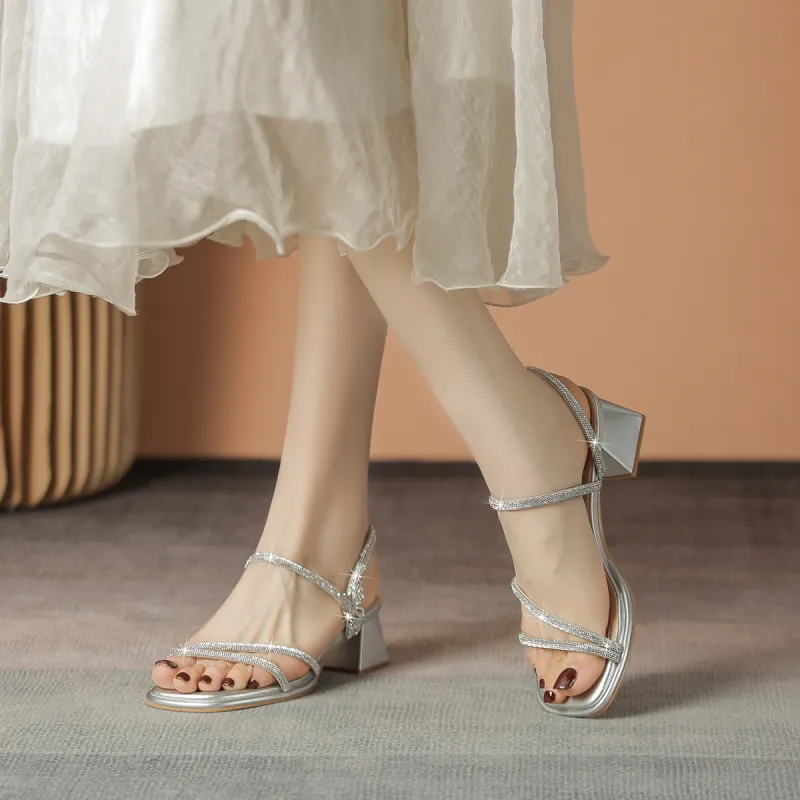 ZHR Slide Slippers Women's Silver-4