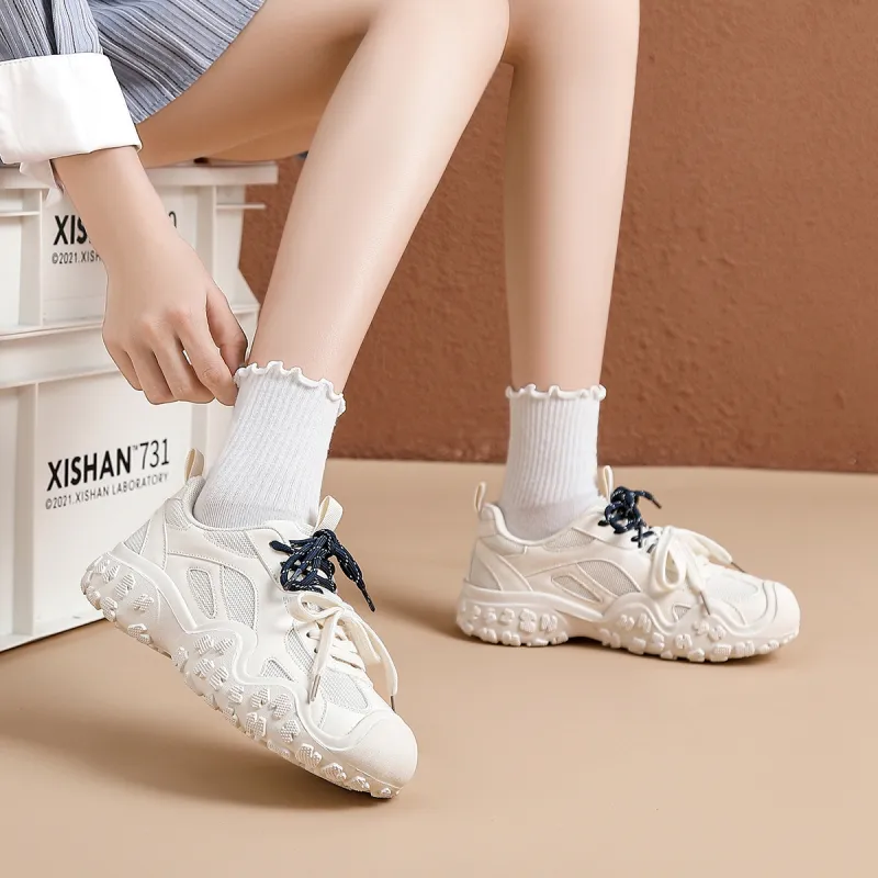 ZHR Ugly Cute Shoes Cushioning Anti-Slip And Wear-Resistant Low-Top Casual Shoes Women's-8