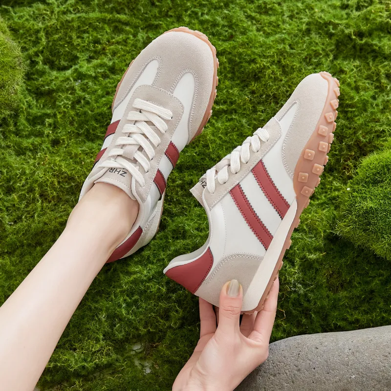 ZHR German Army Trainers Durable Breathable Low-Top Casual Shoes Women's-11