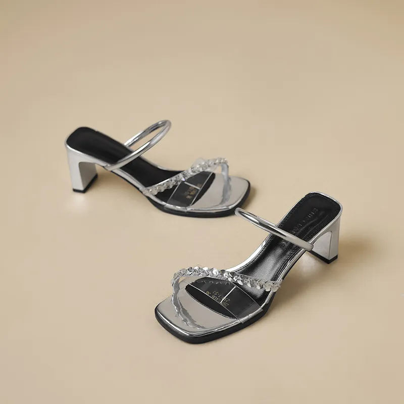 ZHR Rhinestone Slip Resistant Slide Slippers Women's-12