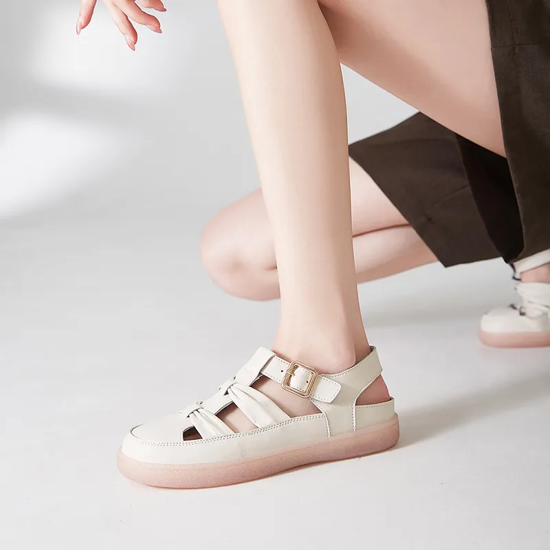 ZHR Roman Sandals Women's Beige-4