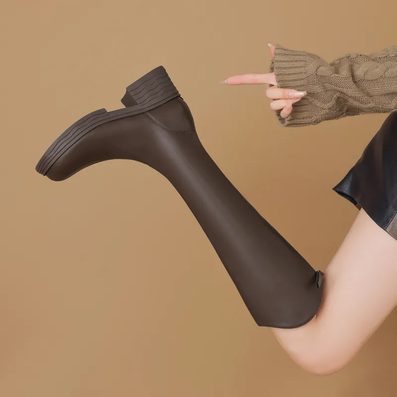 ZHR Knee-high Boots 5.5cm Women's-23