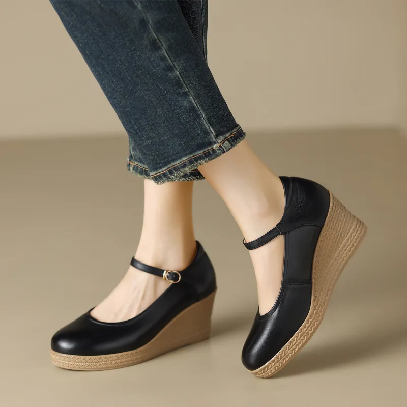 ZHR Wedge Heel High Heels 7cm Women's-11